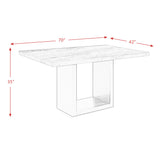 Valentino White Counter Height Dining Table