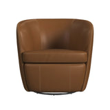Vito Swivel Chair in Pebble Tan