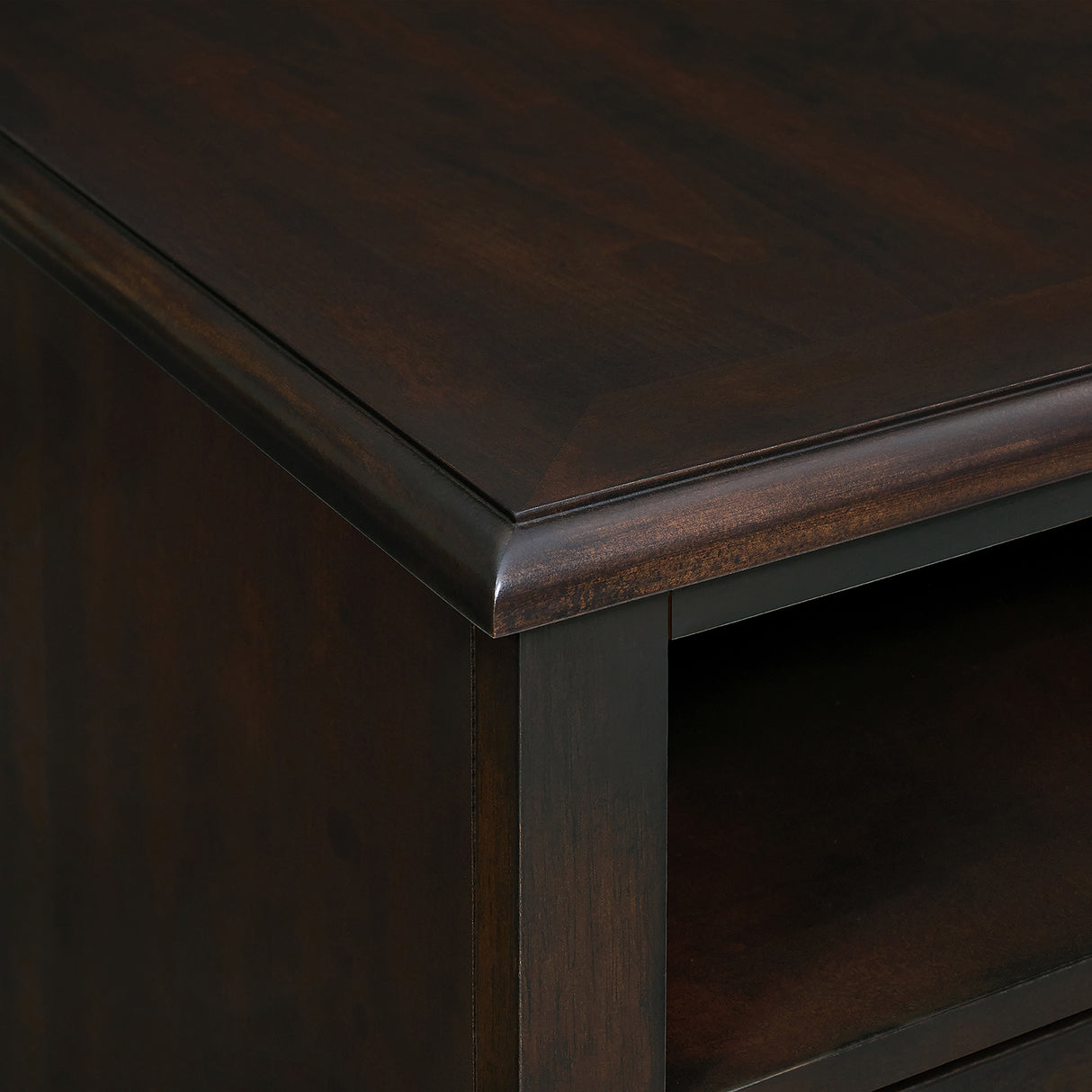 Wagner Chairside Table with USB in Cherry