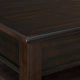 Wagner Rectangular Lift-Top Coffee Table w/ Casters in Cherry