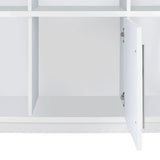 Wendolyn Wine Cabinet with Light in Glossy White