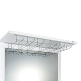 Wendolyn Wine Cabinet with Light in Glossy White