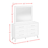 Westland Dresser and Mirror Set in Almond