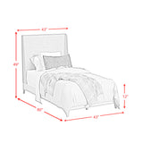 Westland UPH Bed with Grey Fabric