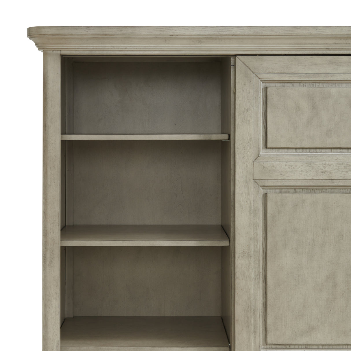 Whit-Ash Panel Bedroom Set with Door Chest