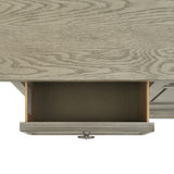 Whit-Ash 5-Drawer Door Chest in Light Grey