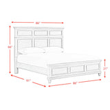Whit-Ash Panel Bed