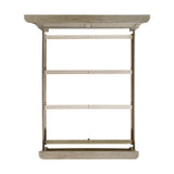 Whit-Ash Panel Bedroom Set with Door Chest