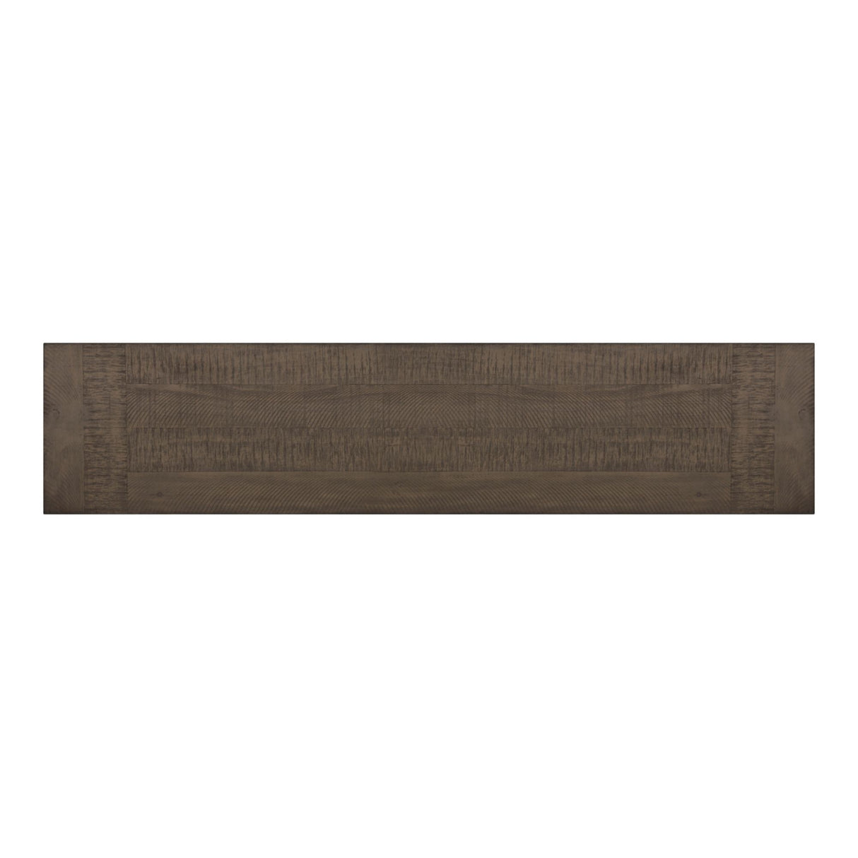 Yellowstone Dining Bench with Metal Bar cross in Medium Brown