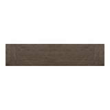 Yellowstone Dining Bench with Metal Bar cross in Medium Brown