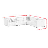Zandara 6PC Modular Set in Olefin Beige