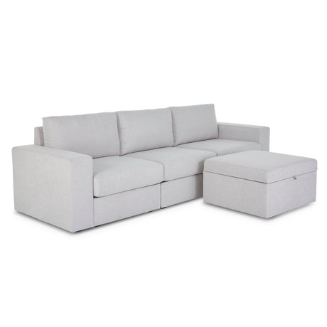 Flex Sofa with Wide Arm and Storage Ottoman - 5000003461