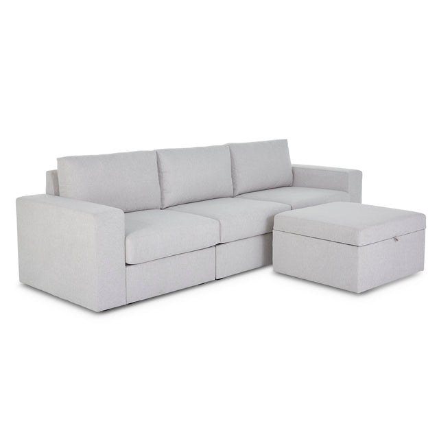 Flex Sofa with Wide Arm and Storage Ottoman - 5000003461