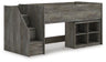 Frandern Loft Bed with Bookcase Storage