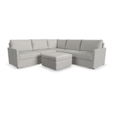 Flex 5-Seat Sectional with Narrow Arm and Storage Ottoman - 5000003371