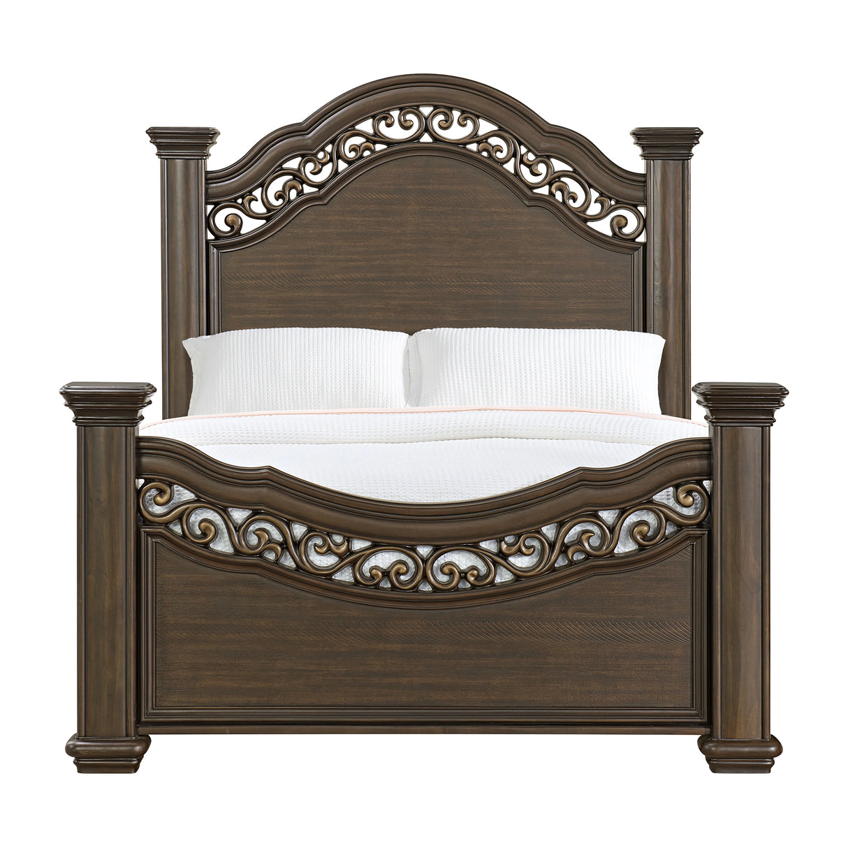 Brunswick Panel Bed in Mahogany