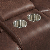 Atlantis Living Room Set in Heritage Brown