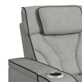 Blitz Motion Loveseat with Console, and LED