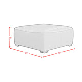 Blake Modular Ottoman in Pebble Tan