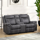 Power Motion Glider Loveseat w/USB Port