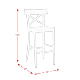 (D210-21C) Coronado- 30'' Barstool- Chocolate