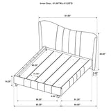 Evelyn Panel Platform Bed