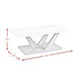 Greta Rectangular Coffee Table in grey