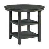 Amherst Counter Height Dining Set in Grey-Table & Four PU Chairs