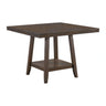Seneca Counter Height Dining Set in Brown-Table and Four Chairs