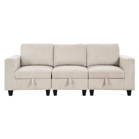Walterboro-(3)Sofa with Storage, Storage Pouches and Charging Ports image