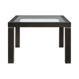 Elodie Counter Table with Glass in Charcoal