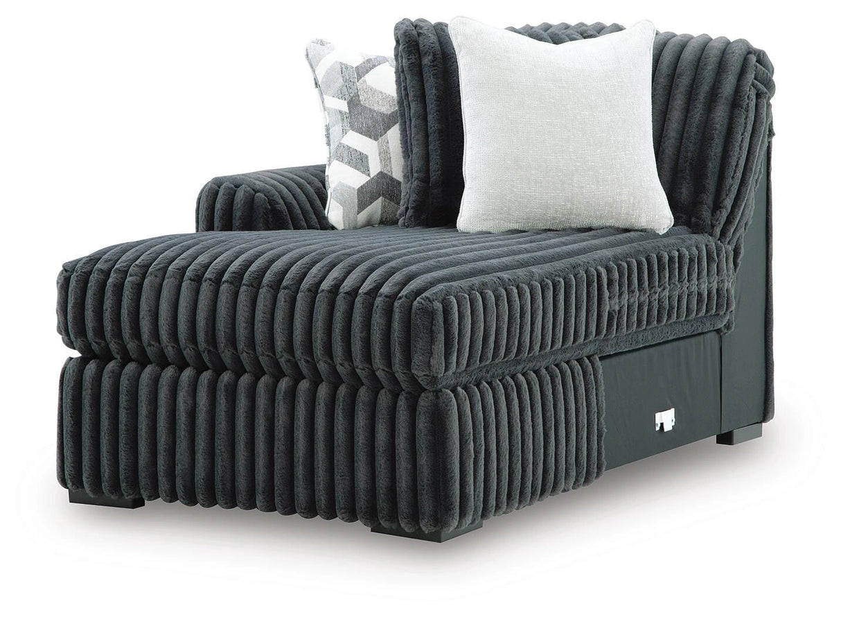 Midnight-Madness Sectional with Chaise