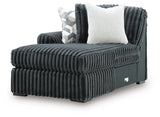 Midnight-Madness Sectional with Chaise