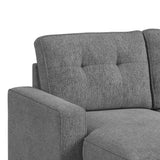 Homer 2PC Sectional Set in Clementine Grey