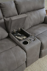 Next-Gen DuraPella Power Reclining Sectional Loveseat with Console