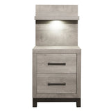 1577-4P-Bedroom (2) Night Stand with Wall Panel