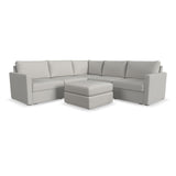 Flex 5-Seat Sectional with Standard Arm and Ottoman