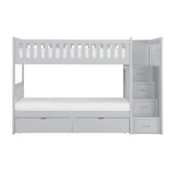 Orion-(5) Twin/Twin Step Bunk Bed with Storage Boxes image