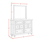 Whit-Ash Panel Bedroom Set in Light Grey