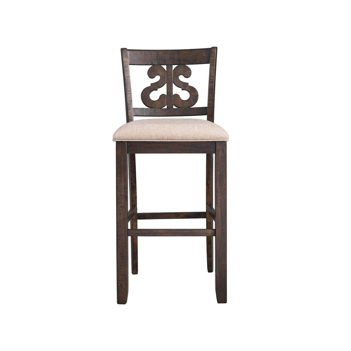 Stone 30" Swirl Back Bar Stool Set of 2