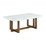 Morris 2PC Occasional Marble Table Set in White