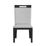 Transcend Side Chair with Light Grey Fabric in Charcoal (2 Per Carton)