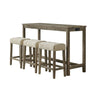 Oak Lawn Bar Table Single Pack (Table + Three Stools)