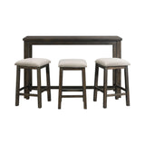 Stone Occasional Bar Table Single Pack (Table + Three Stools)