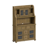 Heritage & Home Buffet and Hutch in Oak Brown