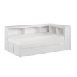 Galen-(4) Twin Bookcase Corner Platform Bed with Storage Boxes image