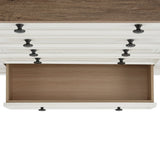 Eastwood Youth 5-Drawer Chest in Brown and Off-White