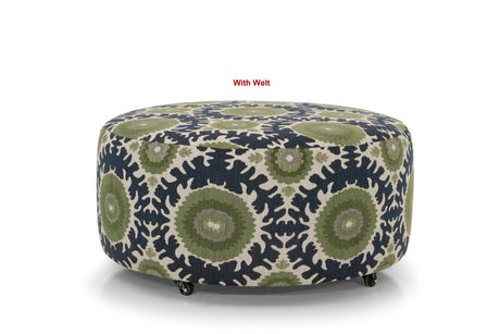 94056 Lg Round Ottoman w/Welt