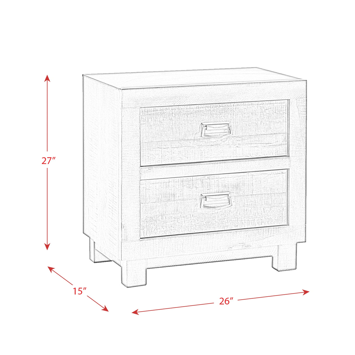 Harlington Bedroom Set with 2 Nightstands