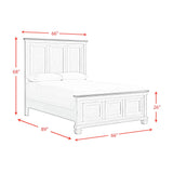 Farmington Panel Bedroom Set in Medium Brown and Washed Stone